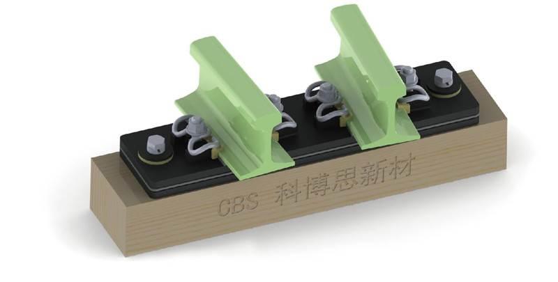 双层非线性岔路减振扣件